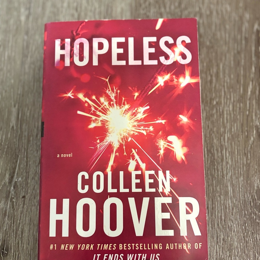Colleen Hoover Book with Red and White Cover